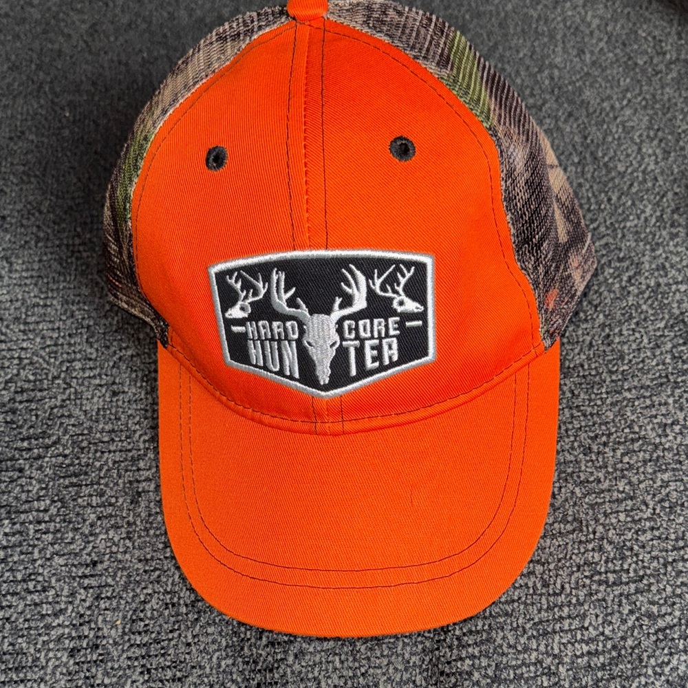 Orange Hard Core Hunter Cap Hat